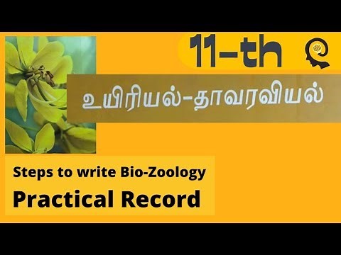 11 th Bio Botany Practical Record Notes