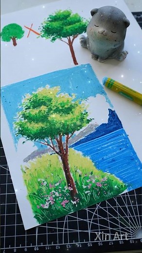 How to draw a realistic tree #easydrawing