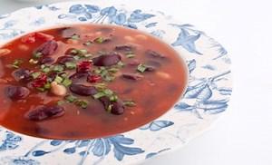 Soupe de haricots rouges et marrons pour 2 personnes - Recettes - Elle à Table