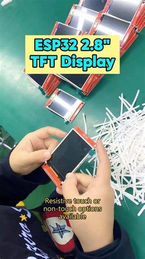 ESP32 2.8” TFT Display, development is super easy~#lcd #smartphone #display #esp32 #hmi #arduino