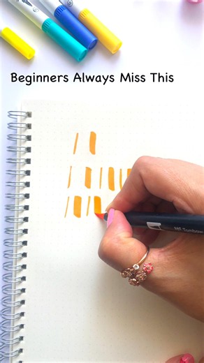 Basic Calligraphy Strokes Practice 🖊️ | Brush Pen Calligraphy for Beginners #lettering #shorts