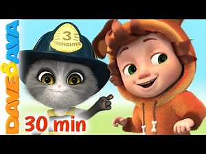 🤩 Five Little Firemen | Nursery Rhymes | Three Blind Mice & More Baby Songs by Dave and Ava 🤩