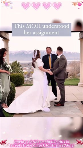 Bridesmaids That Totally Get the Assignment.#Bridesmaid#wedding#save#funny#foryou#fyp