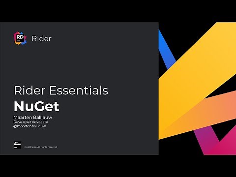 Working with NuGet - Rider Essentials