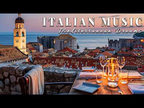 🎶 Italian Vibes & Mediterranean Music 🎶 2+ Hours Scenic Amalfi Coast & Lake Como Relaxation 4K