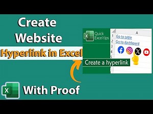 How to Create Website Hyperlink in Excel 2024