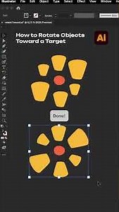 How to Rotate Objects Toward a Target in Adobe Illustrator