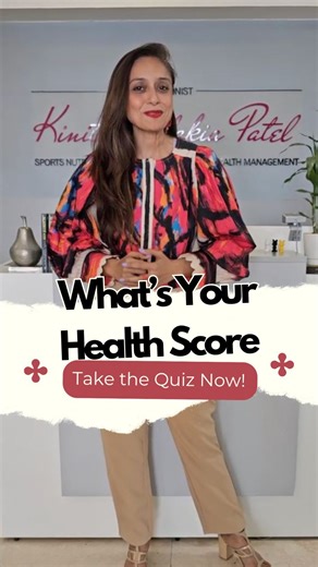 Kinita Kadakia Patel on Instagram: "What’s your Health Score? - If you answer”“𝗬𝗲𝘀” to more than 2–3 questions, it means you’re on the right track. If not, it may be time to reassess and make small improvements. 𝗦𝗰𝗼𝗿𝗶𝗻𝗴: Give yourself 10 points for each “Yes.” At end total your score. 𝗬𝗼𝘂𝗿 𝗦𝗰𝗼𝗿𝗲: 50–60 points (5–6 Yes): Kudos! You’re doing great! 30–40 points (3–4 Yes): Fair, but needs some introspection! 10–20 points (1–2 Yes): Come meet us! - Let us know what your score is i