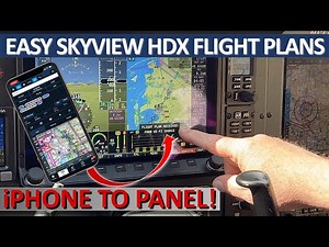 Skyview HDX + ForeFlight Flight Plans | From iPhone to iPad and Skyview