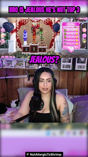 bro is jealous he's not top 3 🤣 #gaming #gamergirl