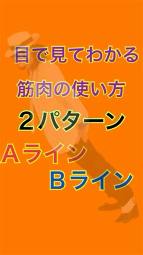 体の使い方２パターン Ａライン.Ｂラインあなたは、どっち？