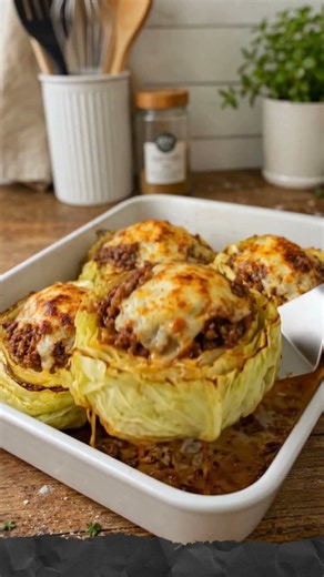 Oven-Baked Cabbage Burgers