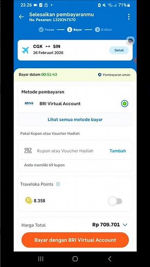 How to buy plane tickets on Traveloka, pay via BRI virtual account / BRImo #traveloka