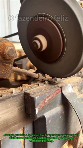 Angle Grinder Polishes Metal! Spark-Flying Efficient Grinding #ToolTips #AngleGrinderUse