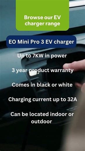 Looking for a discreet EV charger for your home?  Meet the EO Mini Pro 3, the world’s smallest smart home charger designed for the everyday electric vehicle drivers. Browse our EV charger range visit, https://shorturl.at/3Q6MJ | Power NI | Facebook