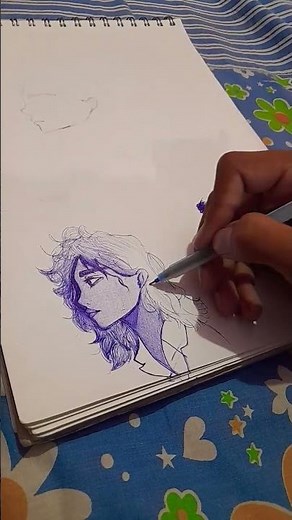 ball pen drawing