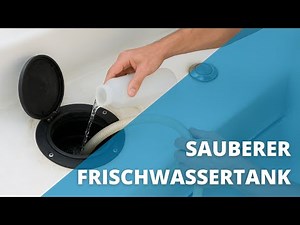 So reinigst du den Frischwassertank deines Bootes