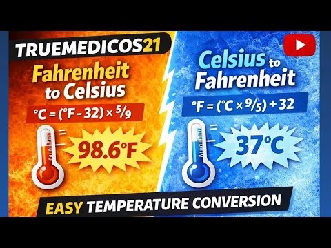 How to Convert Celsius to Fahrenheit & Fahrenheit to Celsius ||Easy Formula with Examples # explore
