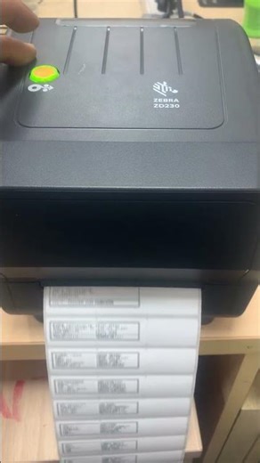 How to feed & test Zebra ZD230 Barcode Printer
