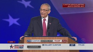 Podesta told supporters to go home and get some sleep. | CBS New York
