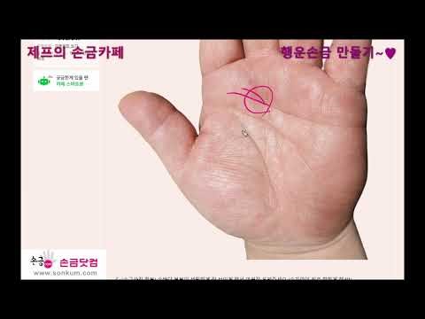 [제프의 손금카페] 행운손금 만들기~(50살 이중감정선 주부, 49살 운수업, 생명선 짧은 50살)