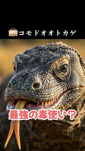 Komodo dragon: The living dinosaur is actually the ultimate poison user!? [30-second daily animal...