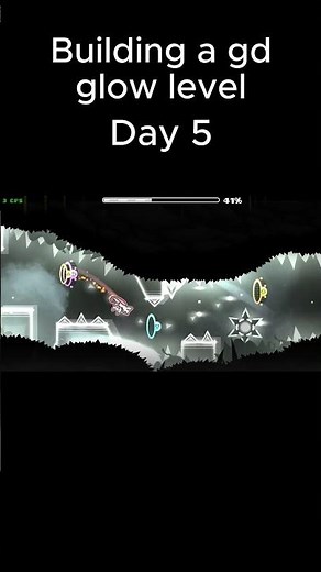 Building a Geometry dash glow level