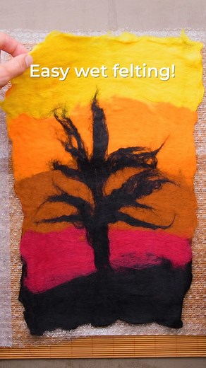 Blossom | Wet felting is easier than ever with this hack! | Instagram