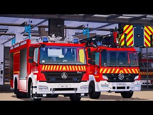 Emergency Call 112 - Paris Fire Brigade Truck and Ambulance Rapid Responding! 4K