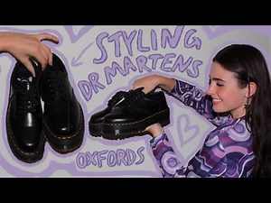 HOW TO STYLE: doc marten oxfords | dr martens quad 8053 platforms review: the shoe of fall 2020