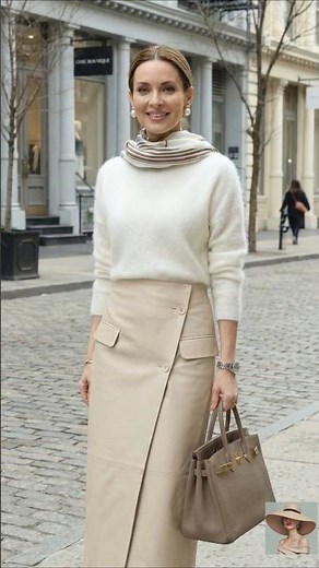 Effortless Chic: Spring Skirts & Matching Knits
