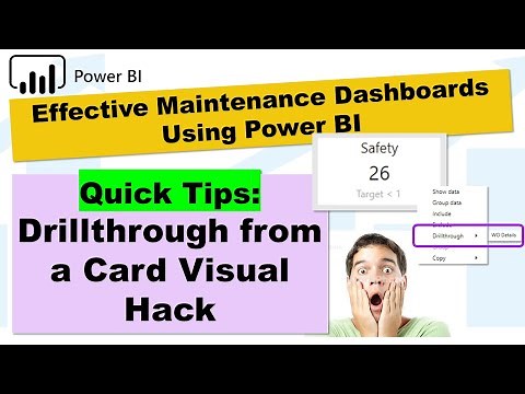 Quick Tip #4 - How to Create a Drillthrough from a Card Visual in Power BI