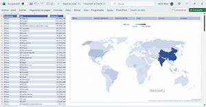 Mapa de países del mundo