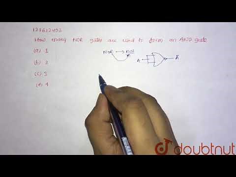 How many NOR gates are used to form an AND gate