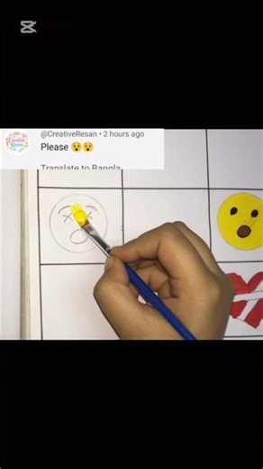 Creative DIY Emoji Drawing😵: Step-by-Step Art Tutorial #art #heartemoji #drawingtutorial