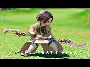 原始の骨角器的な「両刃ナギナタ」の竜騎士武器『リバーズブレス・スピア』