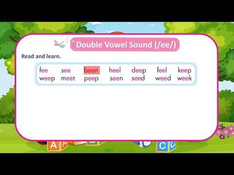 Double Vowel Sound (/ee/)_Phonics_LKG_Star_kids