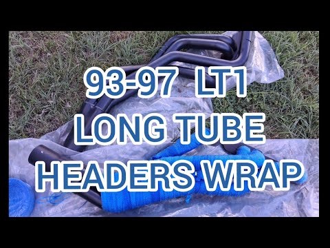 LT1 Long Tube Headers Wrapped