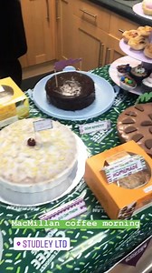 World's Biggest Coffee Morning 2018 ☕️🍰💚 | Studley Ltd