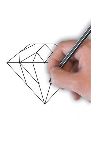 How to draw diamond​ #howtodraw #diamond #gemstone #arttutorial #easyart #drawing #sketch #jewelry