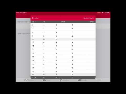 Golf England Golf MYEG App demonstration for golf club members