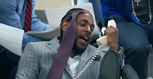 Jay Rock, Kendrick Lamar, and Future do Wolf of Wall Street in the “King’s Dead” video