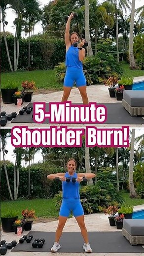5-Minute Shoulder Workout 🔥 | Quick Dumbbell Routine for Strong, Toned Arms #shorts