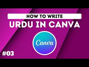 How to install and write Urdu in Canva - Urdu Keyboard and Urdu Fonts Guide