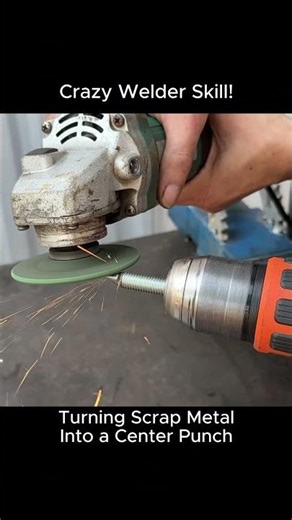 Crazy Welder Skill! Turning Scrap Metal Into a Center Punch