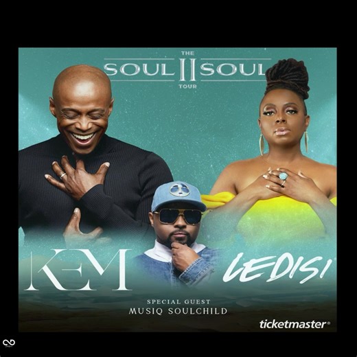 Raleigh! Looking forward to seeing you all on tour with Kem and special guest Musiq Soulchild for #TheSoul2SoulTour 🔥 GET TICKETS NOW! 🎟 See you soon! ⭐️ | Ledisi