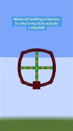 This #minecraft circle isn’t like other circles… because it’s a square