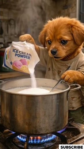 He got beaten up and then became an ice cream seller himself🍦🍧#shortsviral #shorts #puppy