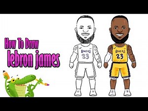 how to draw lebron james step by step