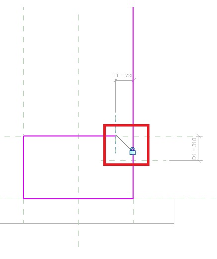 ファミリのパラメーターと参照面のロック